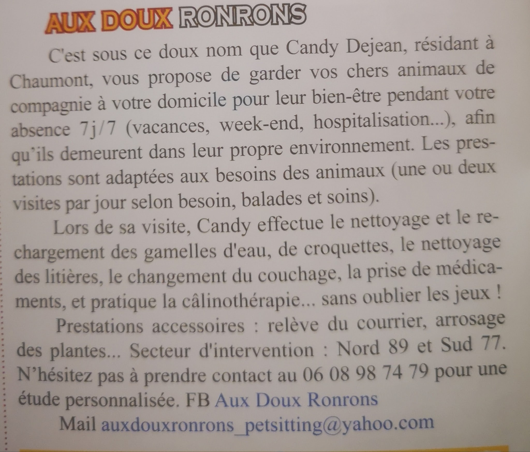 Aux Doux Ronrons — photo
