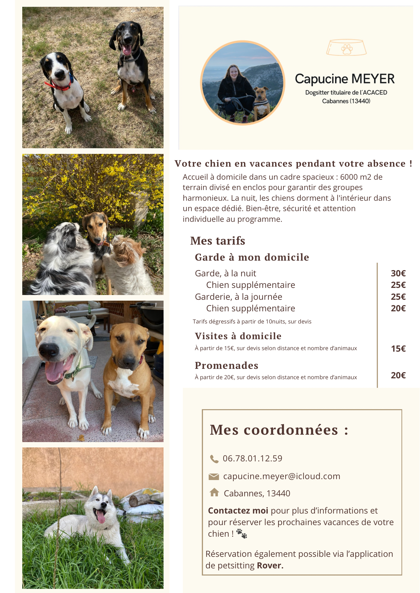 Capucine - Dogsitter — photo