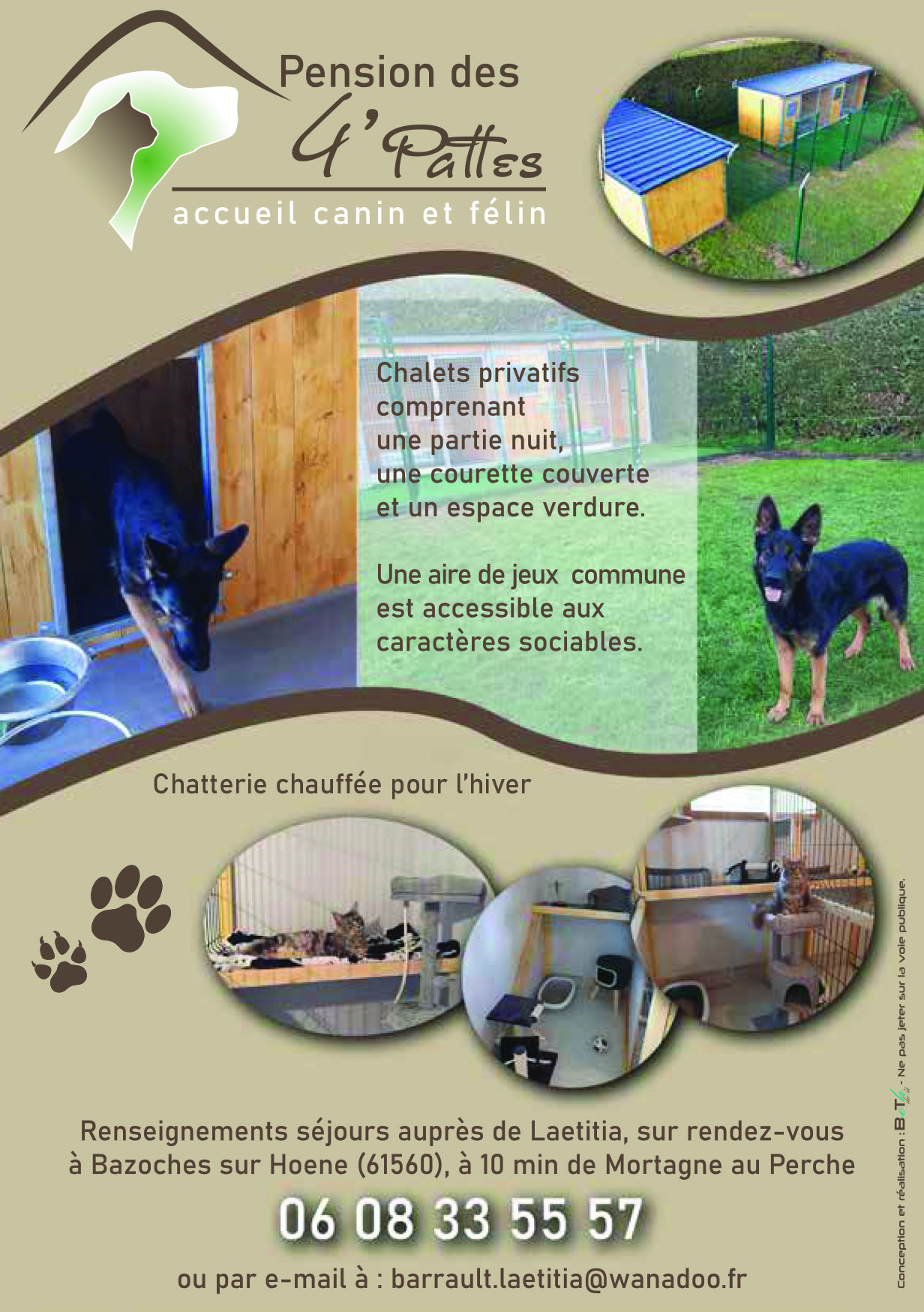 Pension canine et féline des 4'Pattes