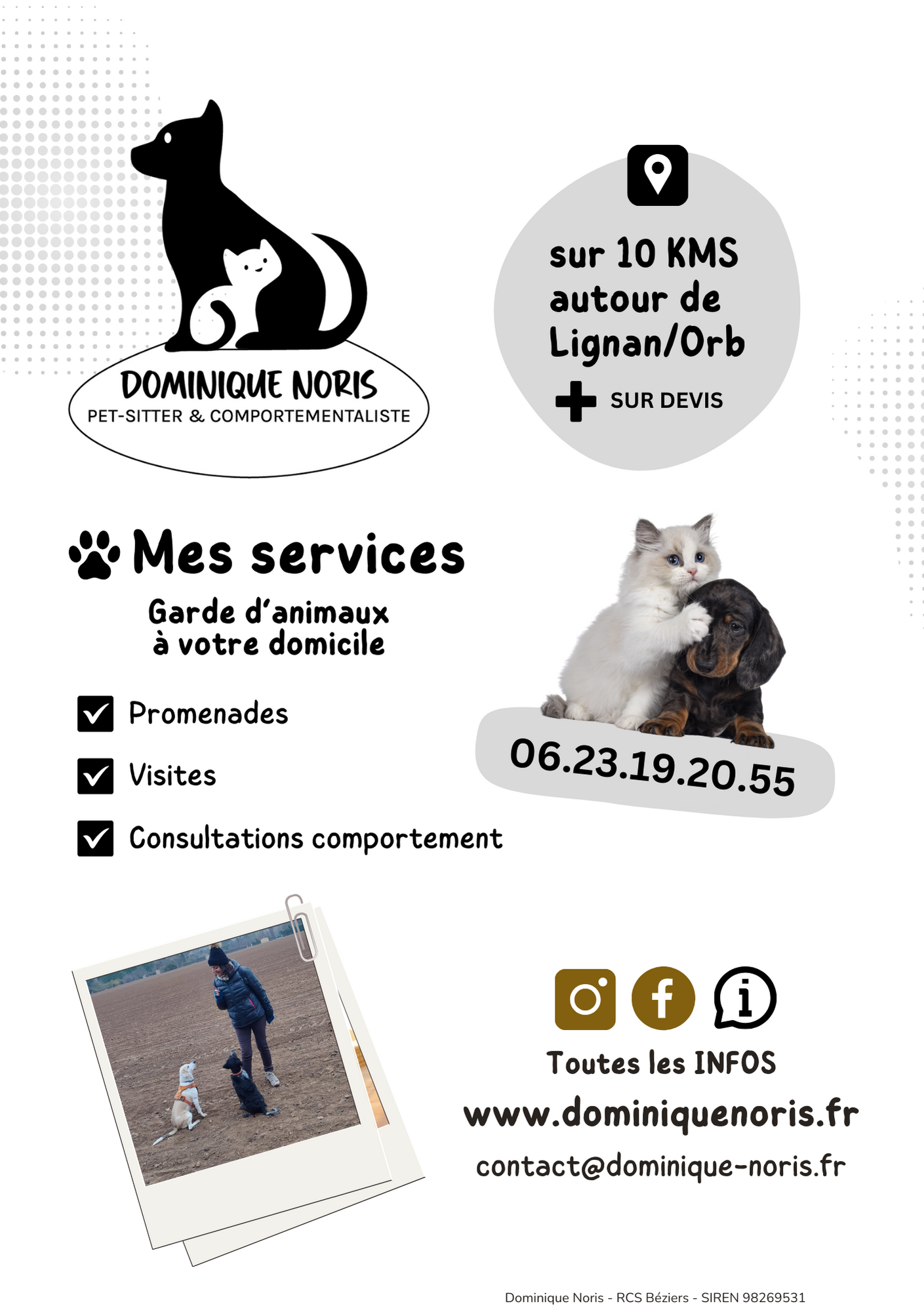 Pet-sitter Lignan/Pension - Dominique Noris — photo