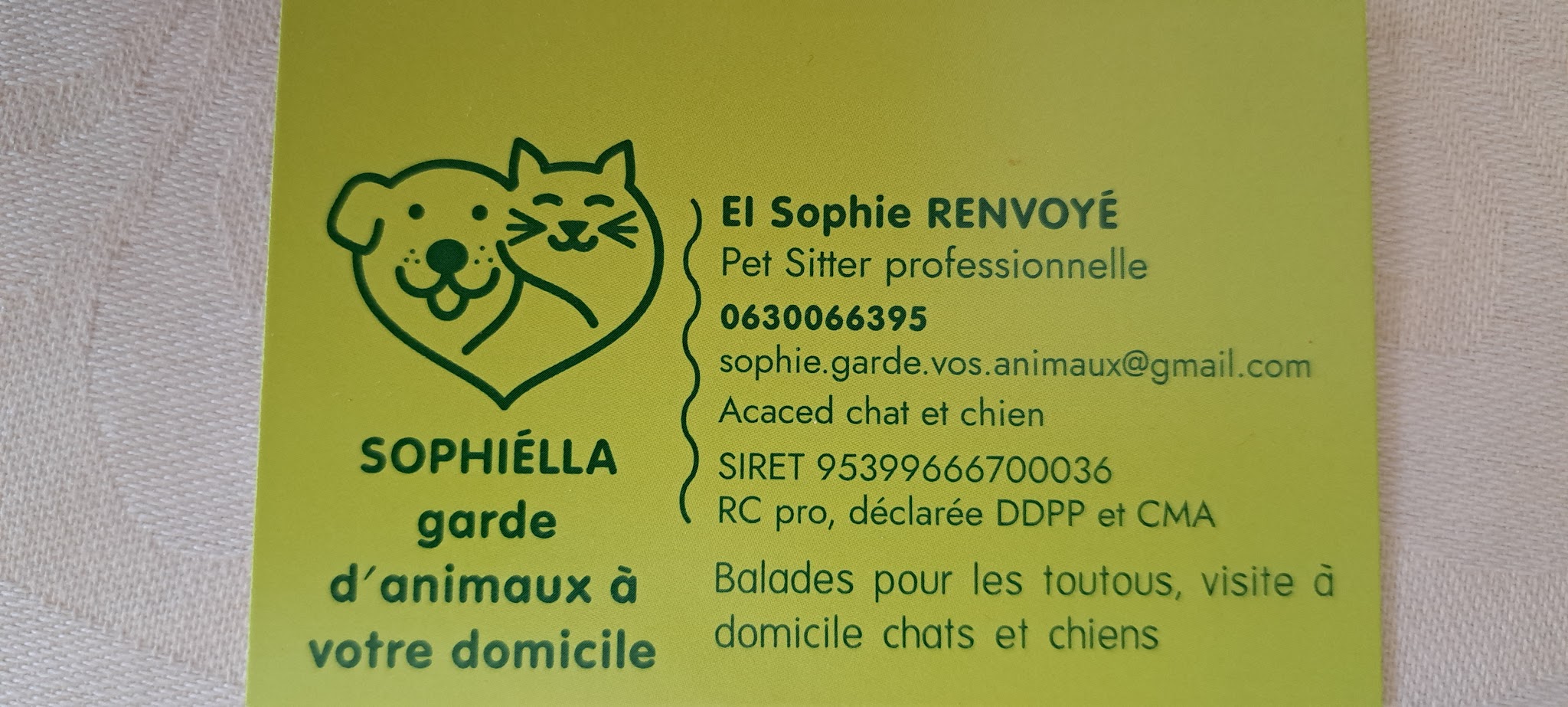 Petsitter Sophiélla, garde d animaux à votre domicile