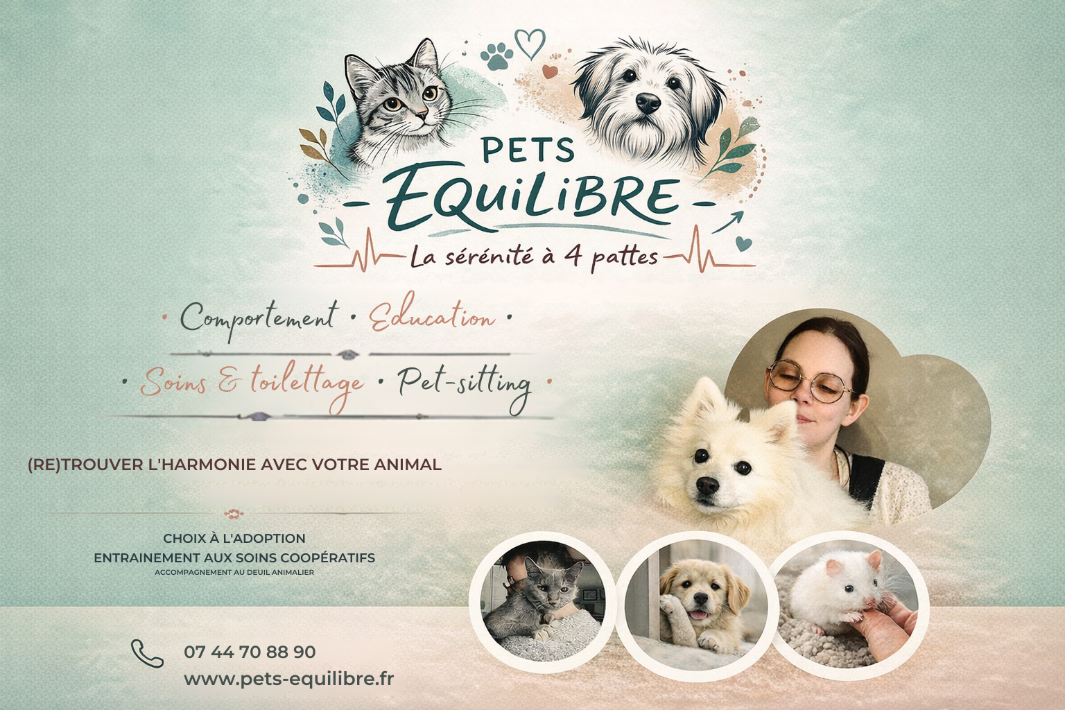 Pets Equilibre - Comportementaliste et éducateur, pet-sitter & soins animaliers