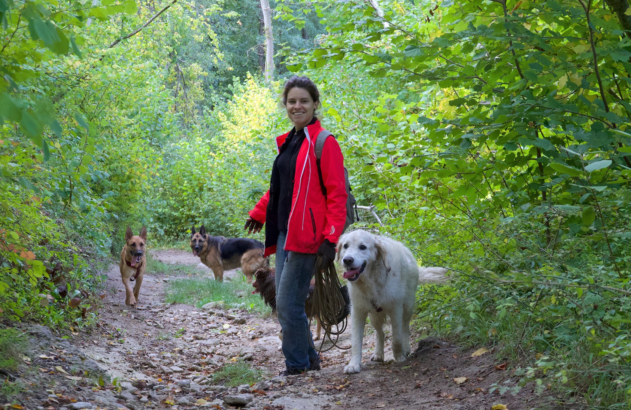Isabelle Maguda - Bien avec son chien — photo