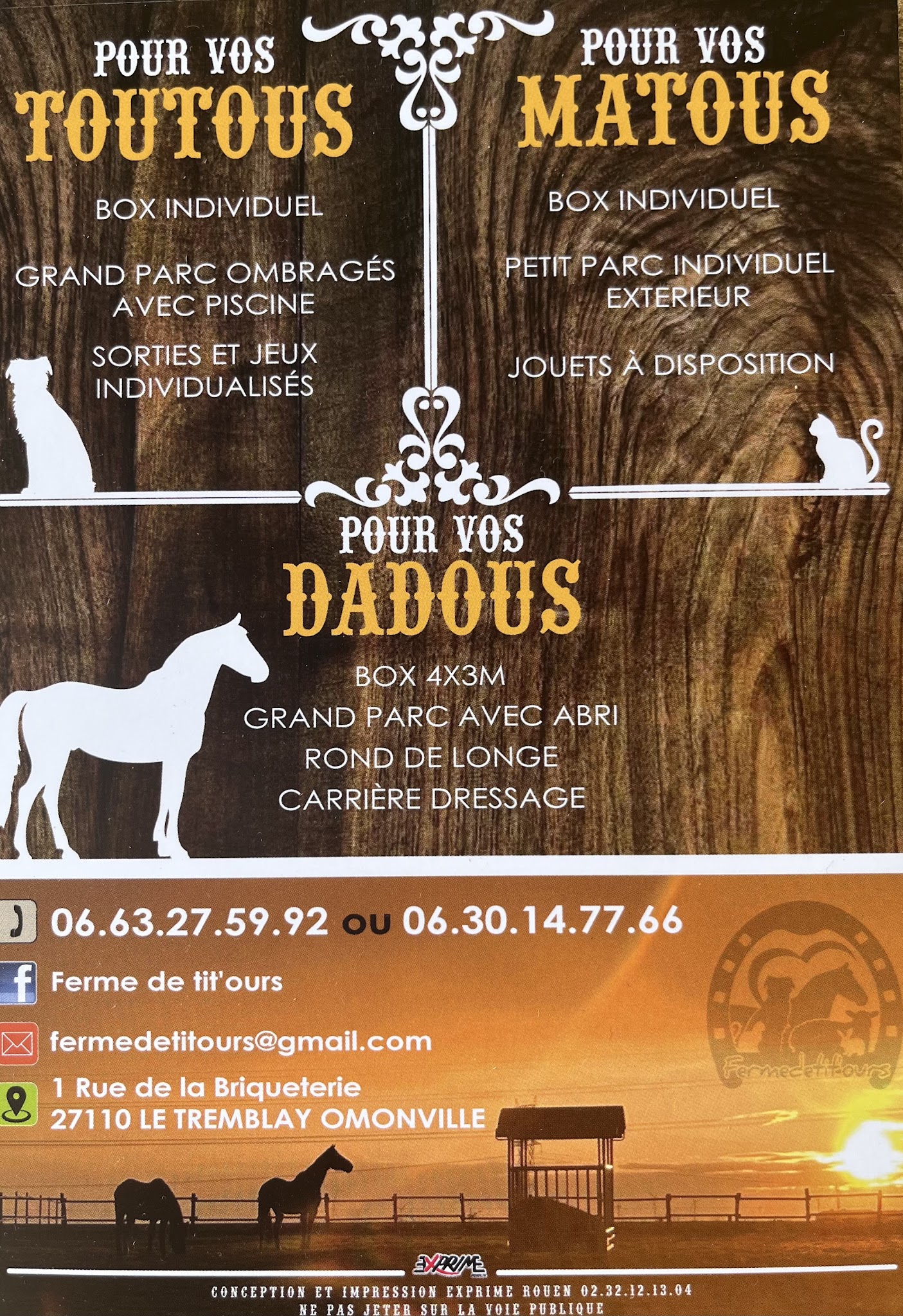 Ferme de tit’ours